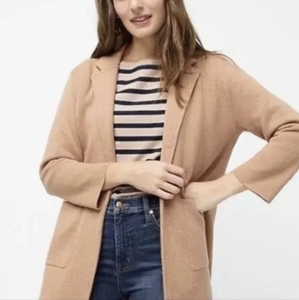 JCREW Sophie Wool Sweater Blazer XXXS